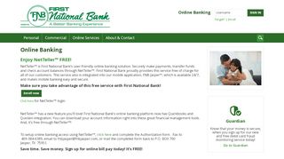 
                            8. Online Banking :: First National Bank Jasper - First Bank Of Jasper Portal