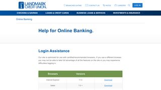 
                            6. Online Banking Help | Landmark Credit Union - Landmarkcu Portal