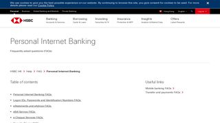 
                            5. Online Banking Help | Online Banking Questions - HSBC HK - Hsbc Hong Kong Personal Banking Login