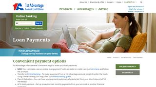 
                            2. Online Banking Loan Payments | 1st Advantage - 1st Advantage Mortgage Portal