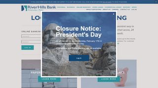 
                            4. Online Banking Log in — RiverHills Bank
