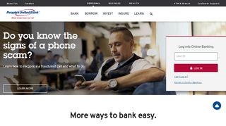
Online Banking | Log Into Your Account | People's United Bank  

