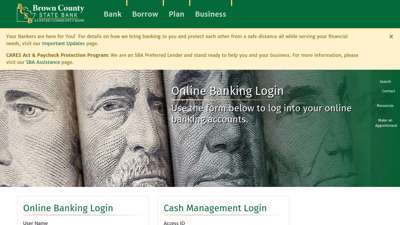 Online Banking Login - Brown County State Bank - BCSB