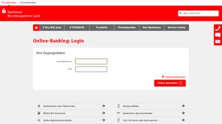 
                            6. Online-Banking: Login - Sparkasse Berchtesgadener Land - Salzburger Sparkasse Netbanking Portal