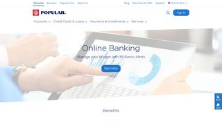 
                            4. Online Banking - Mi Banco Online - Popular - Banco Popular Portal English