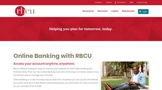 
                            2. Online Banking - RBCU