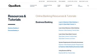 
                            8. Online Banking Resources & Tutorials - Opus Bank - Opus Bank - Opus Bank Personal Online Banking Portal
