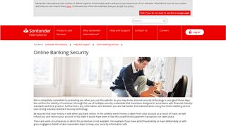 
                            2. Online Banking Security - Santander International - Santander Offshore Portal