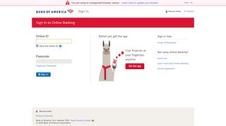 
Online Banking | Sign In | Online ID - Bank of America  
