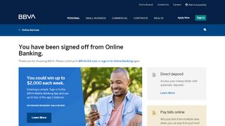 
                            3. Online Banking Sign Off | BBVA - Www Compassweb Com Portal