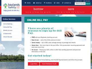 
                            3. Online Bill Pay - Baylands Family Credit Union