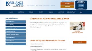 
                            7. Online Bill Pay & Online Banking - Reliance Bank | Altoona, PA - Reliance Mobile Bill Payment Online Portal