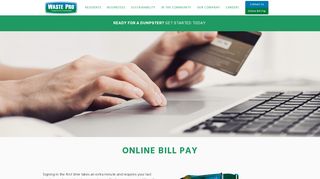 
Online Bill Pay – Waste Pro USA  
