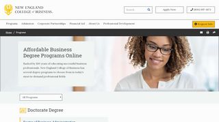 
Online Business Degree Programs - New England College of ...
