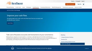 
                            2. Online Cash Manager | SunTrust Small Business Banking - Online Cash Manager Portal