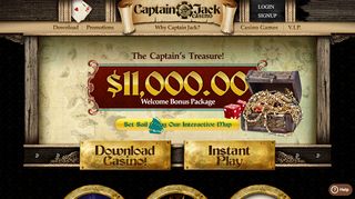 
Online Casino :$11000 Free To Play at Captain Jack Casino  
