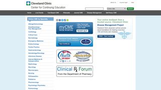 
                            2. Online CE/CME Activity Participants - Cleveland Clinic CME - Cleveland Clinic Cme Portal