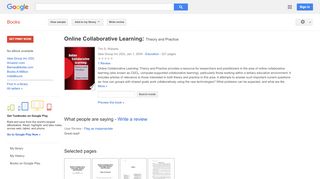 
Online Collaborative Learning: Theory and Practice  
