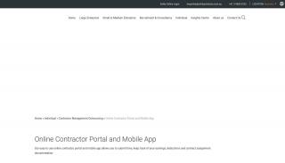 Online Contractor Portal and Mobile App | Australia - Entity Solutions - Entity Solutions Portal