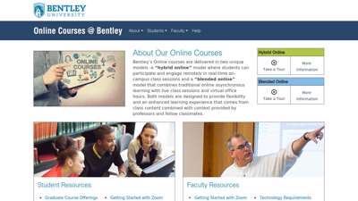Online Courses @ Bentley – ATC
