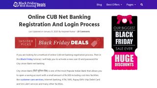 
                            1. Online CUB Net Banking Registration And Login Process - Cub Internet Banking First Time Login