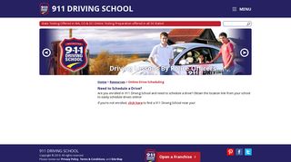 
Online Drive Scheduling | 911 Driving School  
