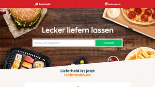 
                            4. Online Essen bestellen - Lieferheld ist jetzt Lieferando.de - Lieferheld Restaurant Portal Portal