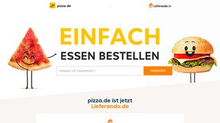 
                            1. Online Essen bestellen - pizza.de ist jetzt Lieferando.de - Pizza De Restaurant Portal