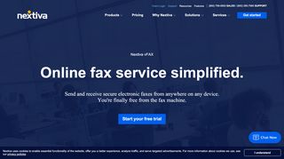 Online Fax Service at $4.95 & Up. Let's Get Started!  Nextiva