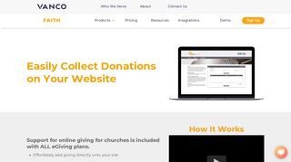 
                            6. Online Giving & Donations for Churches - Vanco Payment ... - My Vanco Portal