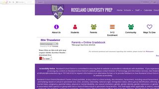 
Online Gradebook - Roseland School District
