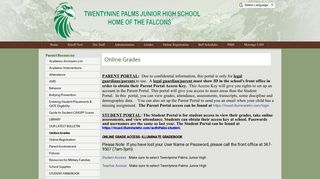 
Online Grades - Morongo Unified School District
