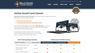 
                            1. Online Guard Card Classes | Valley Guard Online - Valley Guard Training Portal