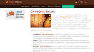 
                            5. Online Guitar Lessons - Active Melody - Activemelody Com Portal