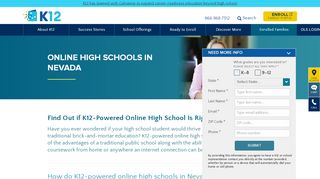 Online High Schools in Nevada | K12 - K12.com - K12 Ols Portal Nevada