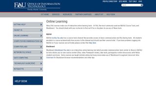 
                            6. Online Learning : Florida Atlantic University - Www Blackboard Com Portal Fau