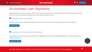 
                            7. Online Loan Payment - Arrowhead Credit Union - Arrowhead Credit Union Online Portal