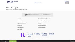 
                            6. Online Login | www.kaptestglobal.com - Kaplan Bar Portal