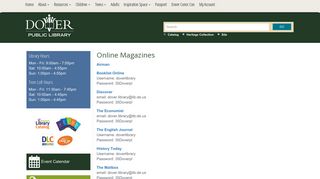 
                            5. Online Magazines | Dover Library | - Dover Public Library - Which Magazine Portal And Password