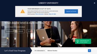 
                            5. Online Master's, Bachelor's, & Doctoral Degrees | Liberty University ... - Liberty University Blackboard Portal