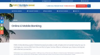 Online Mobile Banking | First Global Bank - First Global Bank Global Access Portal