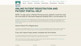 
                            1. Online Patient Registration and Patient Portal Help | Contact Us | CRH - Crh Portal