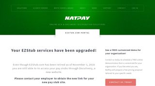 
                            4. Online Pay Stubs - NatPay - National Payment Corporation - Ezstub Portal