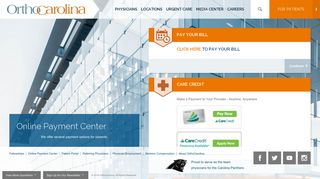 
Online Payment Center - OrthoCarolina
