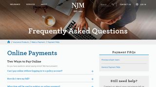 
                            6. Online Payments | NJM - Njm Auto Insurance Portal