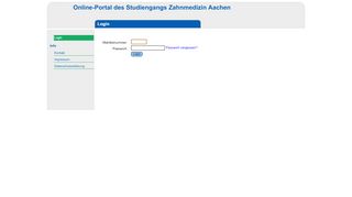 
                            3. Online-Portal der Zahnmedizin Aachen: Login - Rwth Online Portal