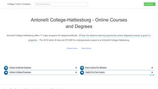 
                            5. Online Programs | Antonelli College-Hattiesburg - Antonelli College Student Portal