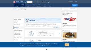 
                            2. Online Recharge - Easily Recharge Your Mobile ... - HDFC Bank - Hdfc Netbanking Login Mobile Recharge