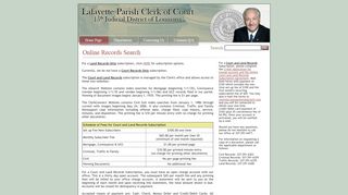 
                            4. Online Records Search - Lafayette Parish Clerk of Court - Lafayette Parish Clerk Of Court Portal