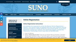 
                            5. Online Registration | Southern University at New ... - SUNO.edu - Suno Banner Portal